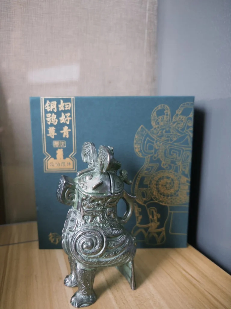 13th-Century BCE Owl Zun – Modern Reproduction Sculpture