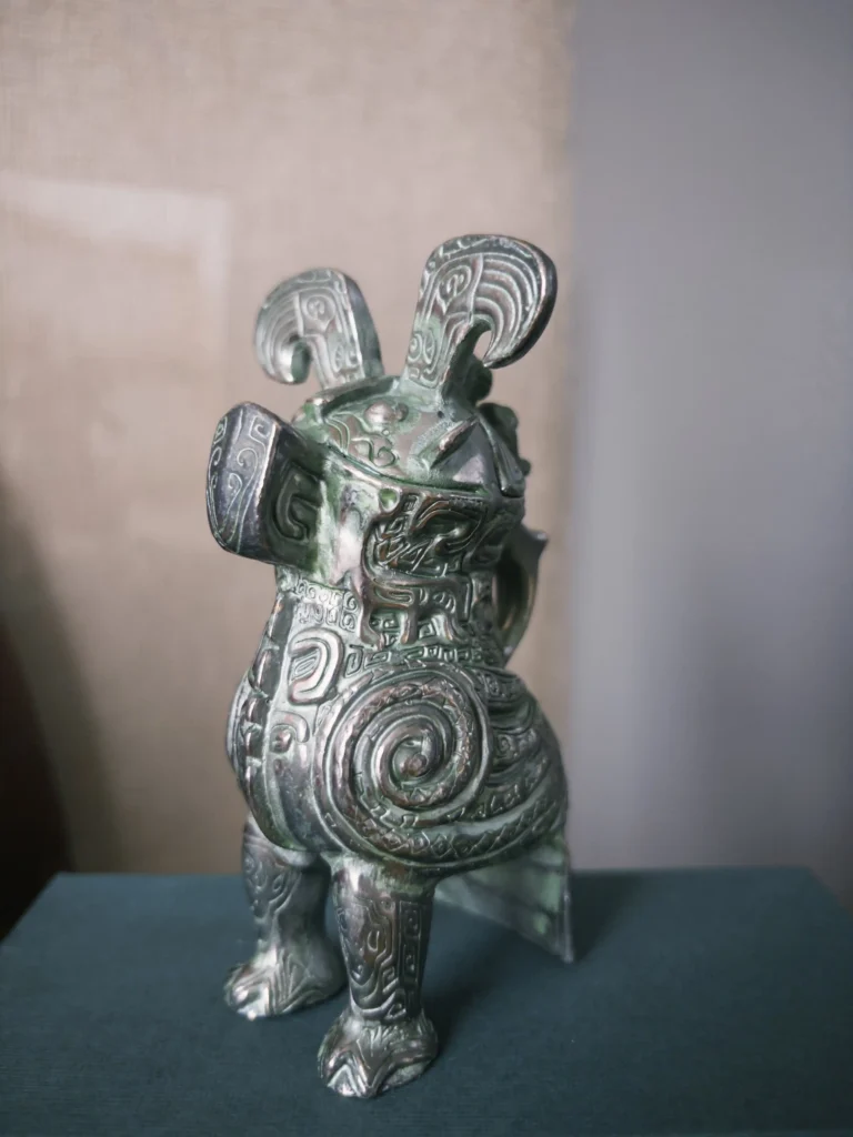 13th-Century BCE Owl Zun – Modern Reproduction Sculpture