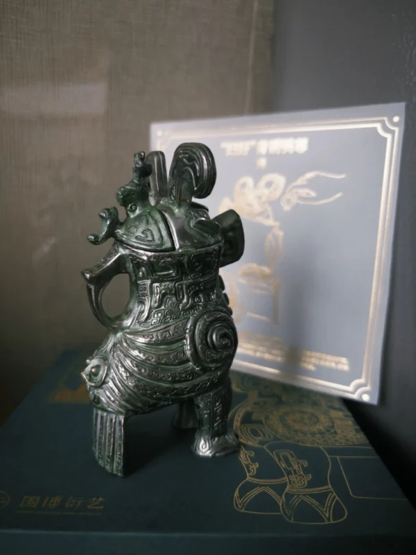 13th-Century BCE Owl Zun – Modern Reproduction Sculpture