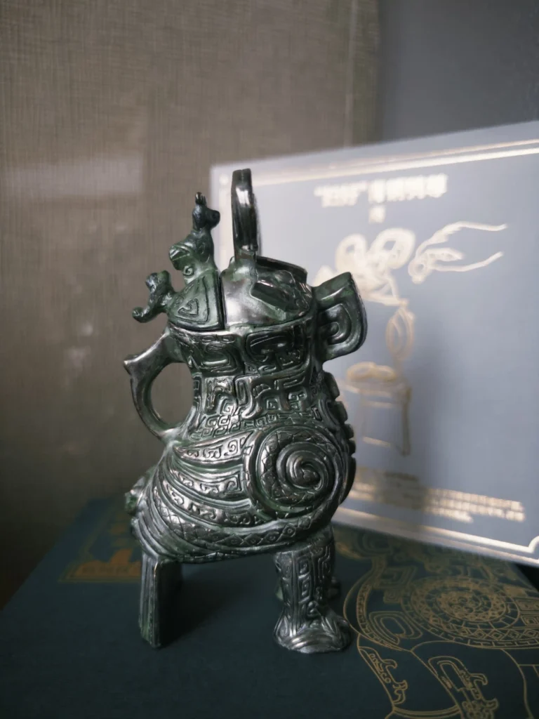 13th-Century BCE Owl Zun – Modern Reproduction Sculpture