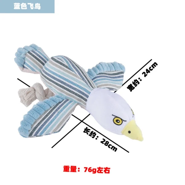 Indestructible Plush Dog Toys for Aggressive Chewers – Interactive Chew Toy for Teething, Dental Cleaning & Boredom Relief
