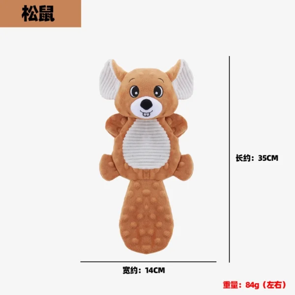Indestructible Plush Dog Toys for Aggressive Chewers – Interactive Chew Toy for Teething, Dental Cleaning & Boredom Relief