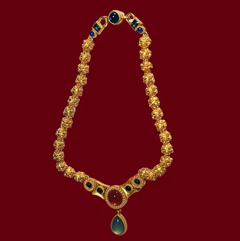 Ancient Chinese Royal Necklace Magnet – Inspired by the Li Jingxun Treasur