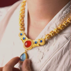 Ancient Chinese Royal Necklace Magnet – Inspired by the Li Jingxun Treasur - Image 2