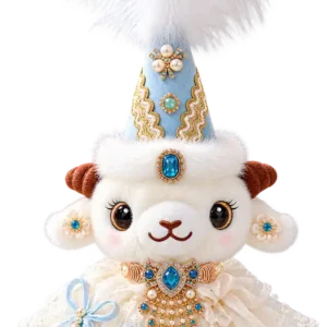 Handmade Xinjiang Lamb Doll – Traditional Chinese Silk Costume Sheep Gift - Image 21