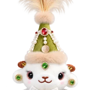 Handmade Xinjiang Lamb Doll – Traditional Chinese Silk Costume Sheep Gift - Image 19