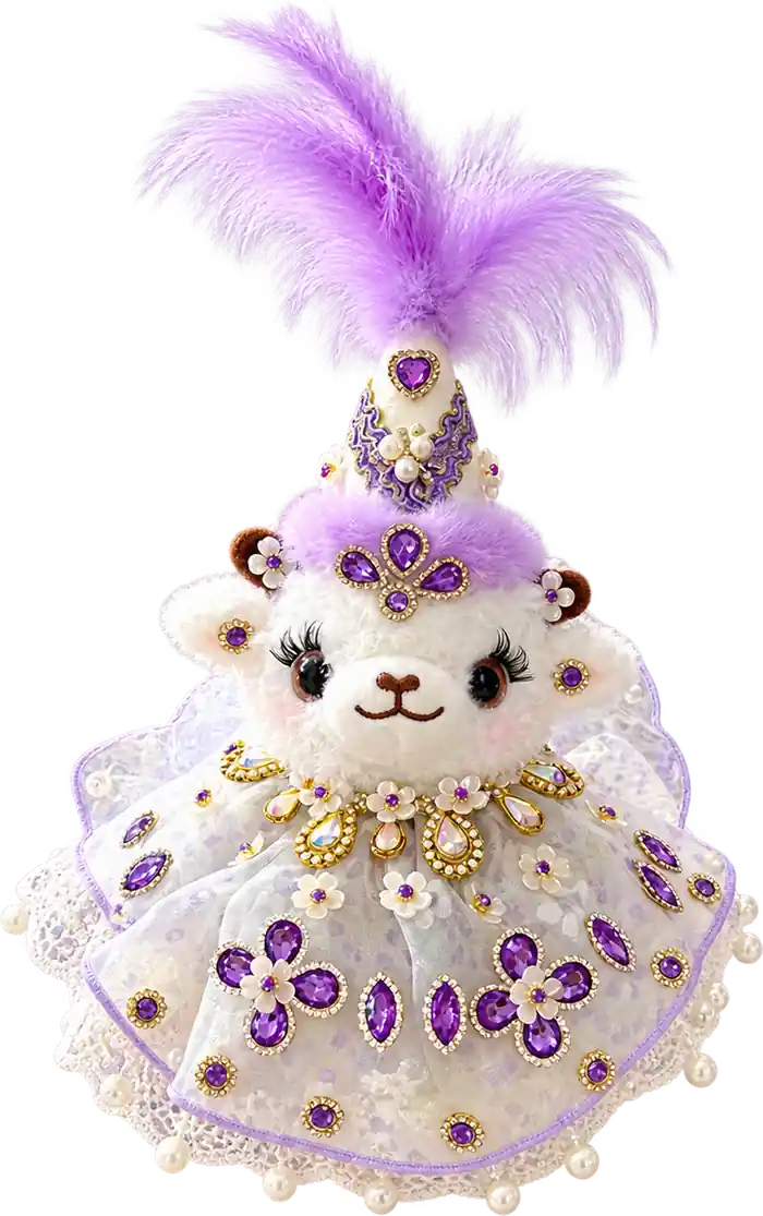 Handmade Xinjiang Lamb Doll – Traditional Chinese Silk Costume Sheep Gift - Image 16