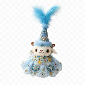 Handmade Xinjiang Lamb Doll – Traditional Chinese Silk Costume Sheep Gift - Image 7