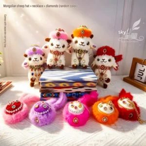 Xinjiang Lamb Plush Doll - Handmade Xinjiang Sheep Plush Toy - Image 4