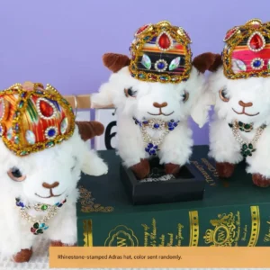 Xinjiang Lamb Plush Doll - Handmade Xinjiang Sheep Plush Toy - Image 10
