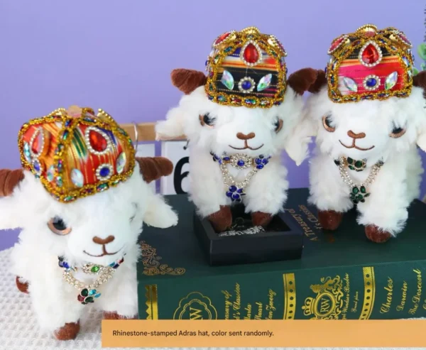 Xinjiang Lamb Plush Doll - Handmade Xinjiang Sheep Plush Toy