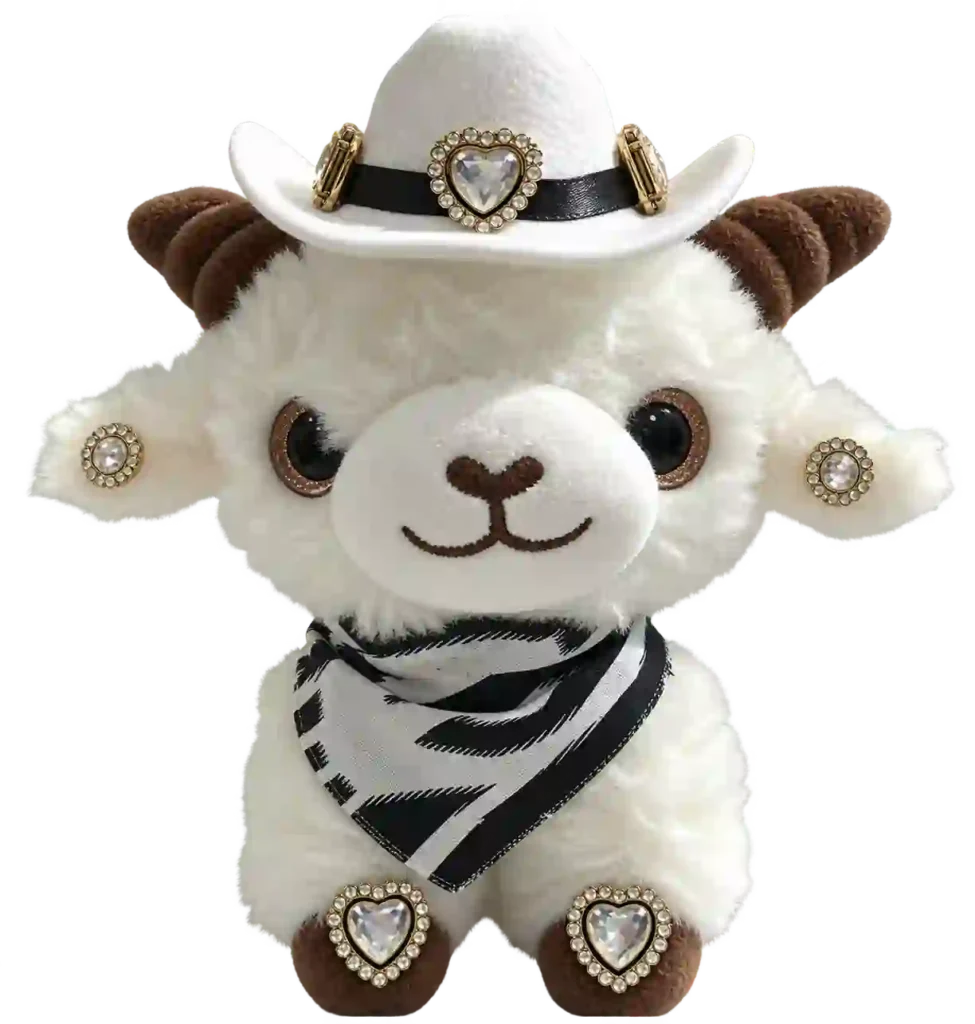 Xinjiang Lamb Doll - Western Cowboy Lamb Doll