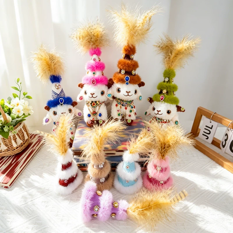 Xinjiang Lamb Plush Doll - Handmade Xinjiang Sheep Plush Toy - Image 12