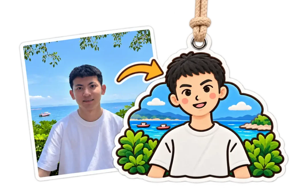 Custom Clay Card – Handmade from Your Photo